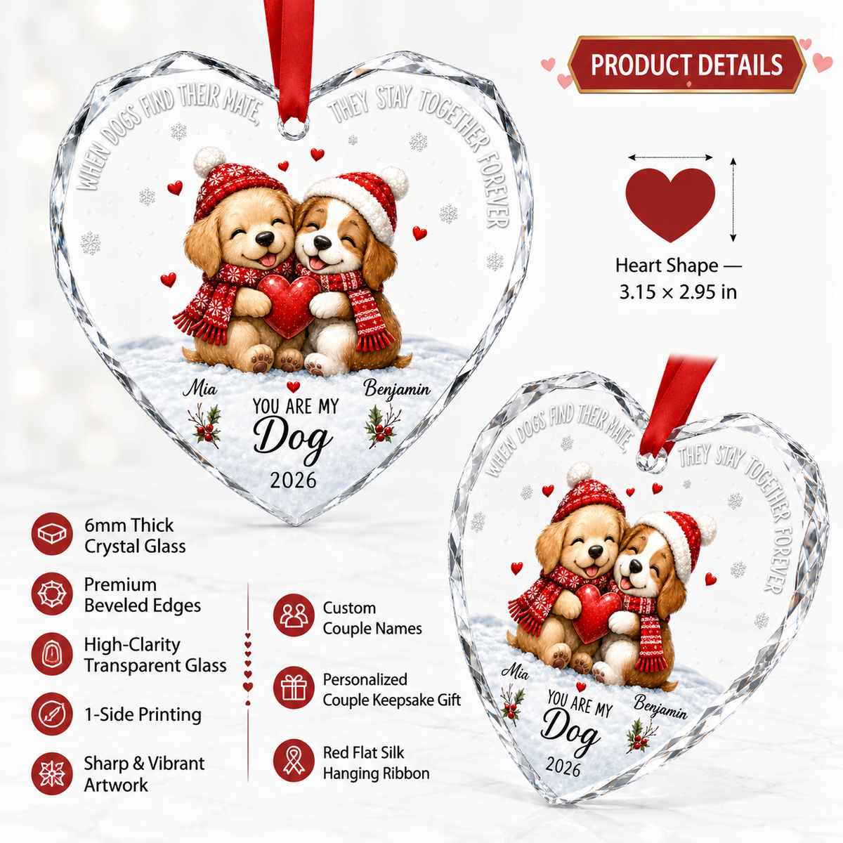 Custom Animal Couple Dog