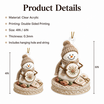 Snowman Hobbies Acrylic Embroidery