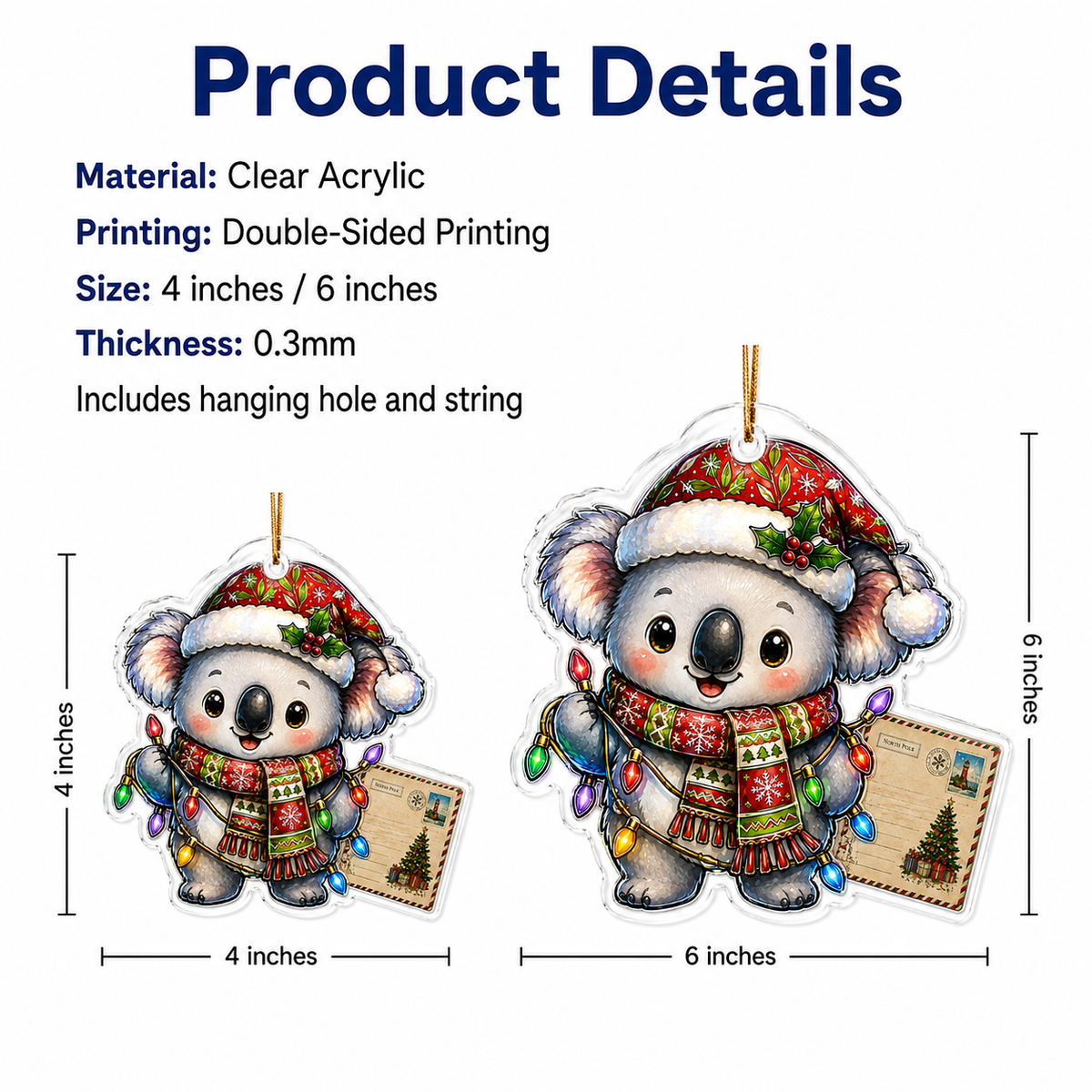 Animal With Christmas Led Koala