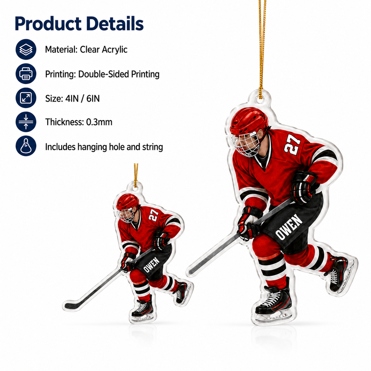 Hockey Acrylic Style 5