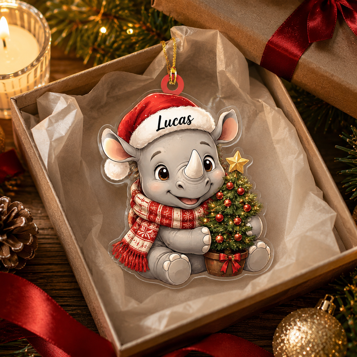 Animal Chrismas Rhino
