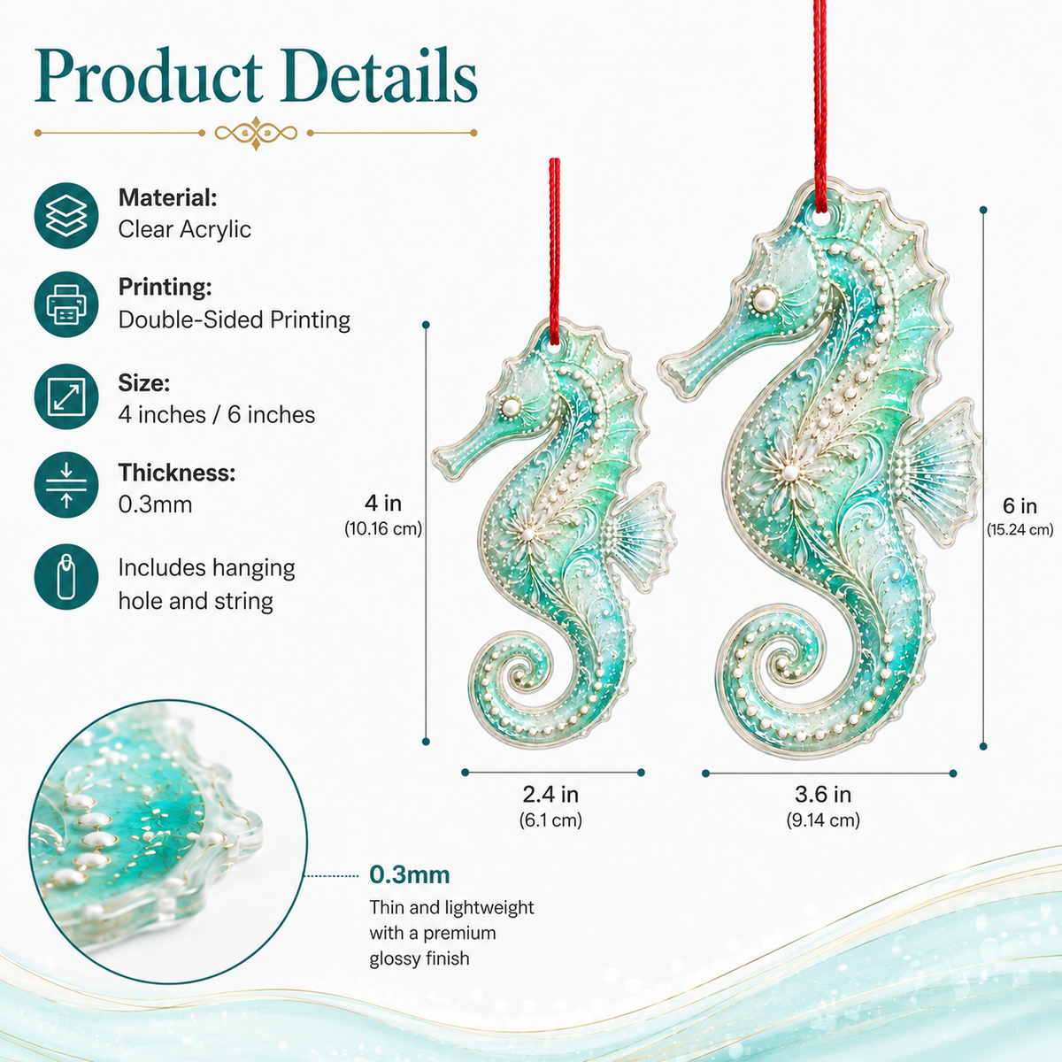 Summer Ocean Animals Seahorse