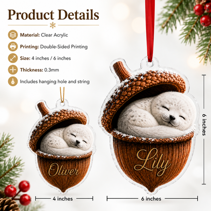 Animal Tree Decor Acrylic Baby Seal