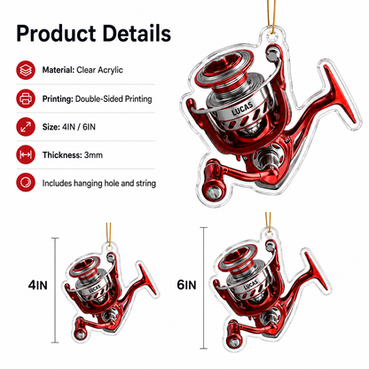 Personalized Fishing Reel Acrylic