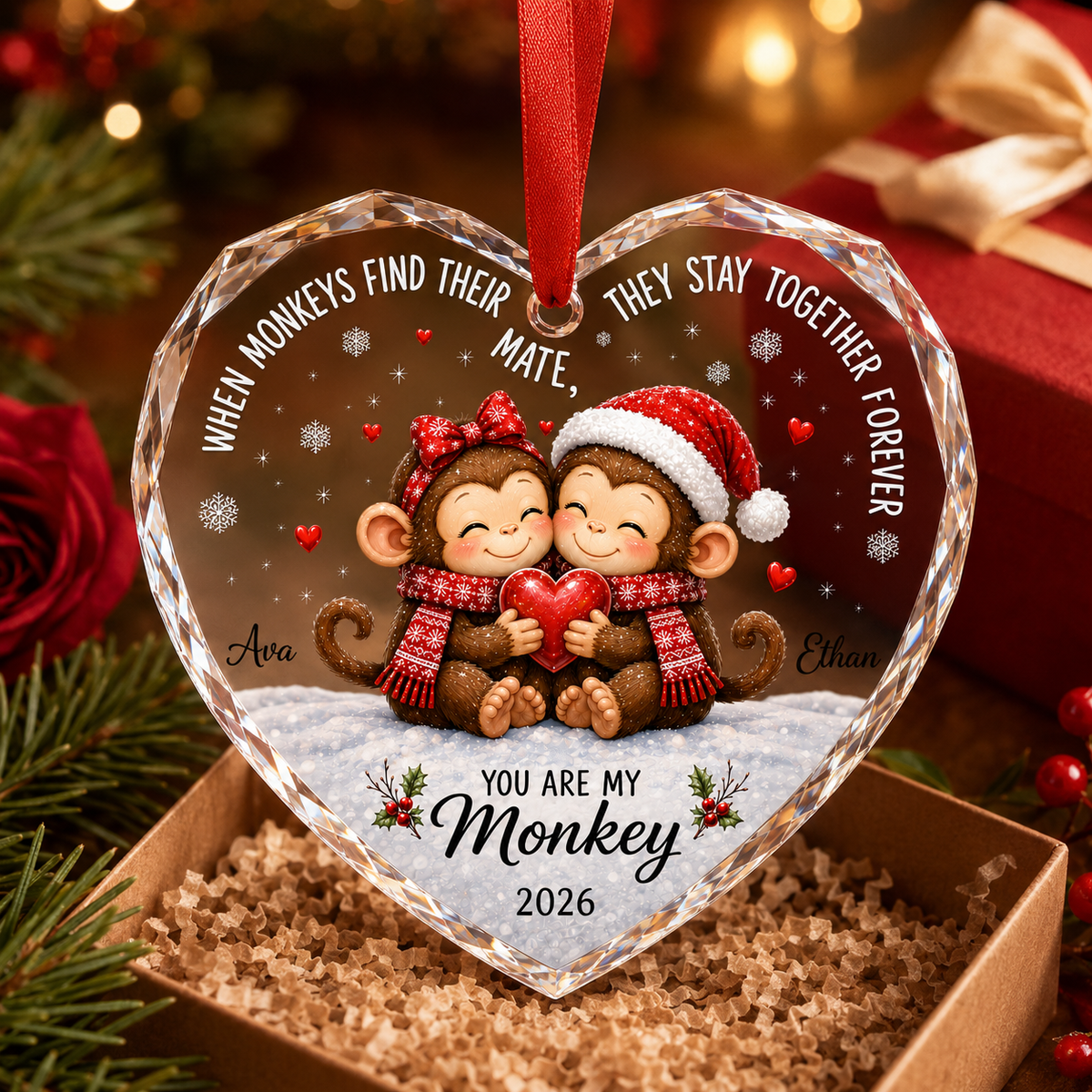 Custom Animal Couple Monkey