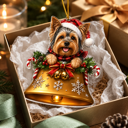 Dog Christmas Bell Yorkshire Terrier