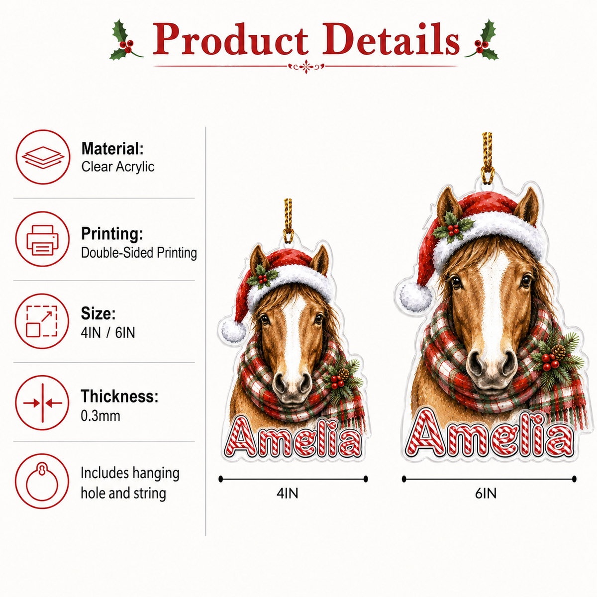 Christmas Farm Animal Horse