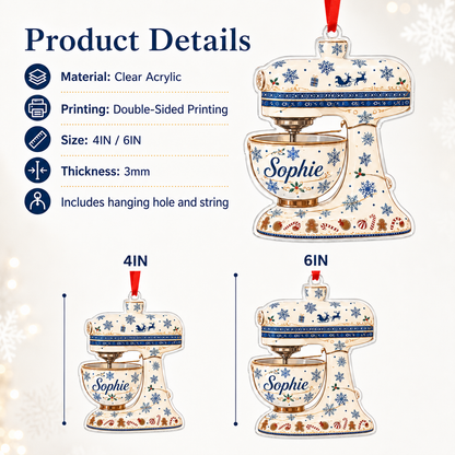 Personalized Kitchen Utensils Acrylic Pottery Dough Mixer