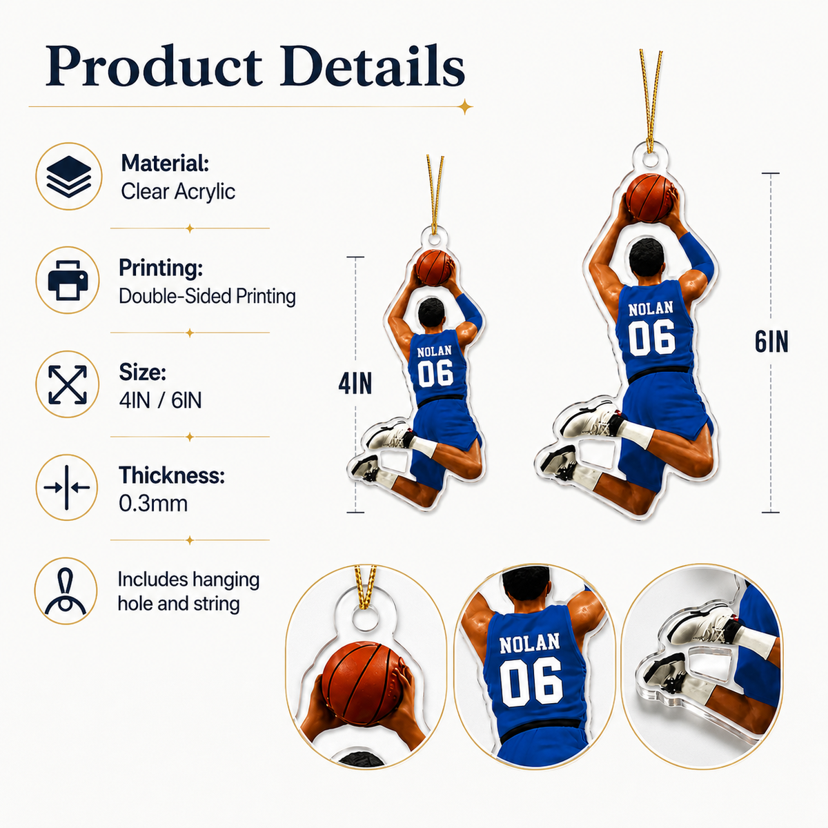 Basketball Acrylic Style 19