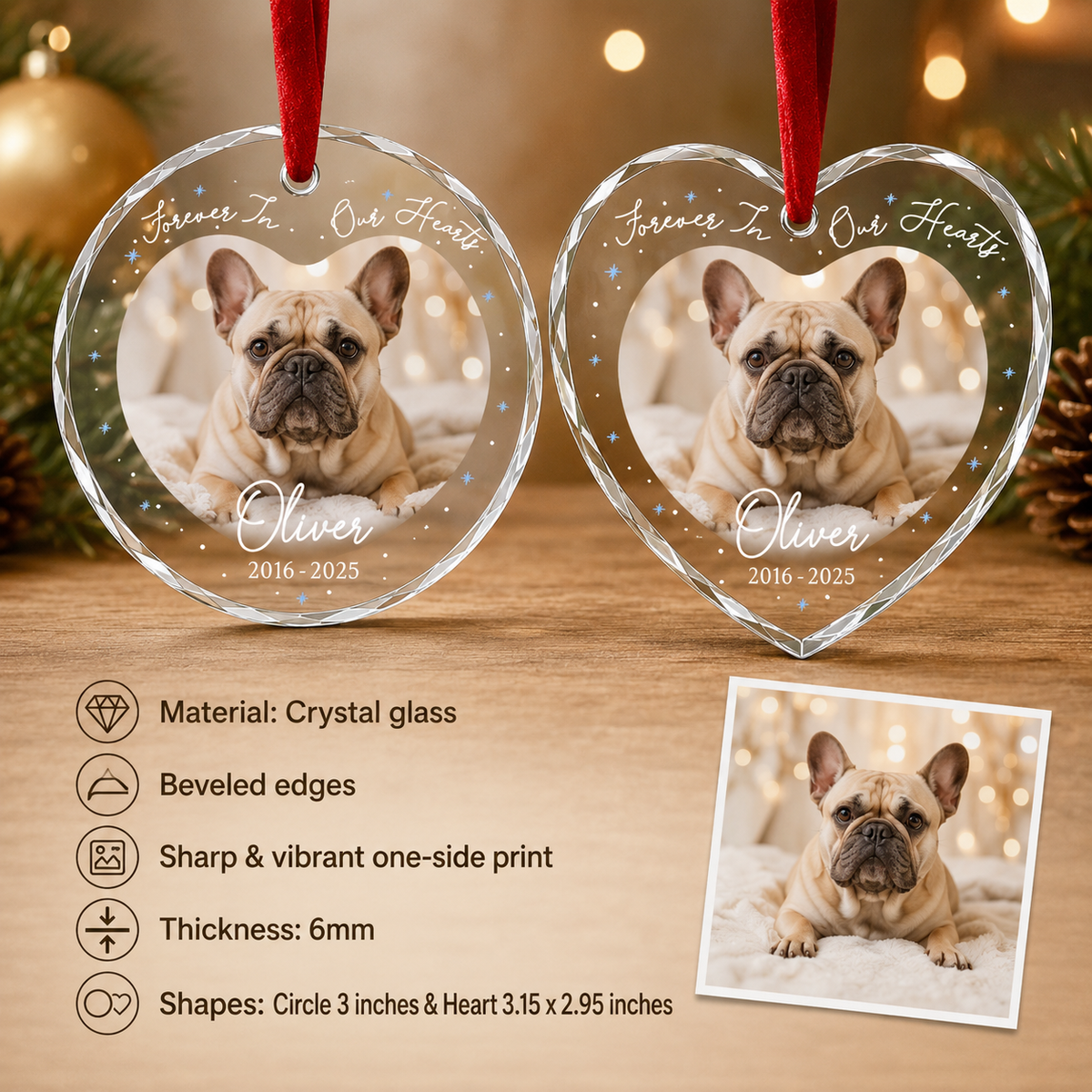 Custom Photo Dog Memorial Style 12