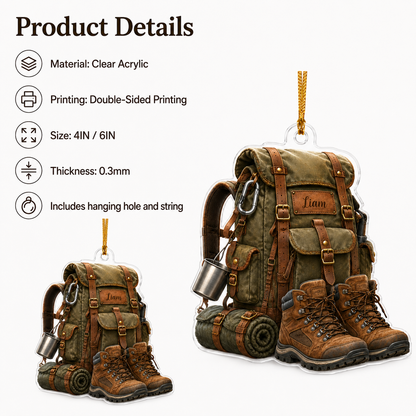Custom Name Hiking And Trekking Acrylic Style 6