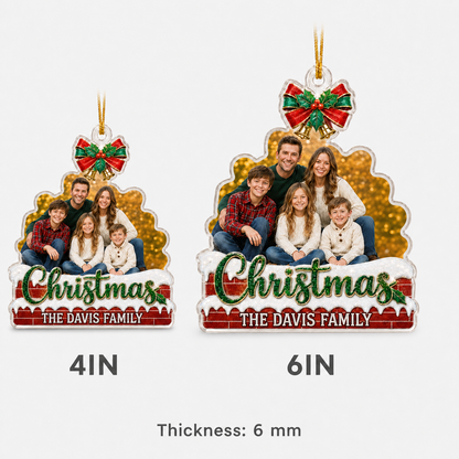 Custom Photo Christmas Family Chimney