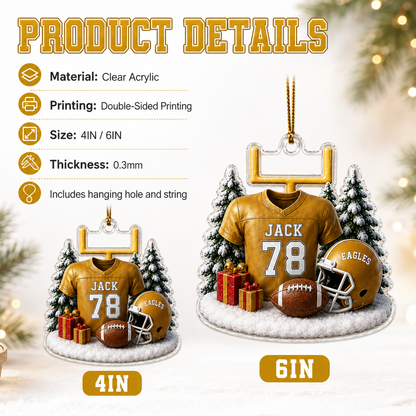American Football Custome Name Acrylic Style 20