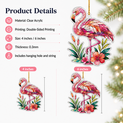Bird With Flower Flamingo
