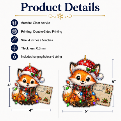 Animal With Christmas Led Fox