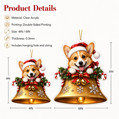 Dog Christmas Bell Corgi