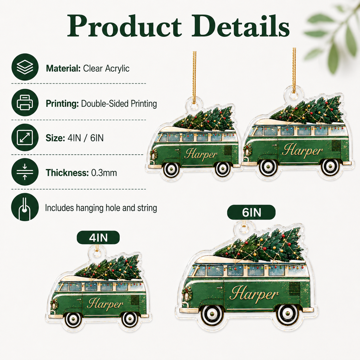 Camping Personalize Acrylic Diverse Car