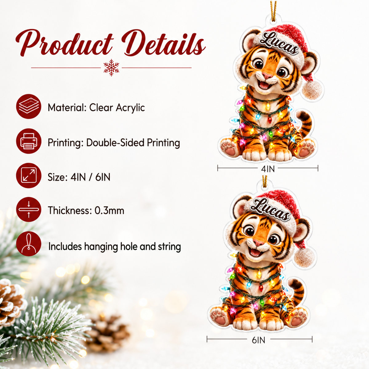 Animal Led Light Tiger