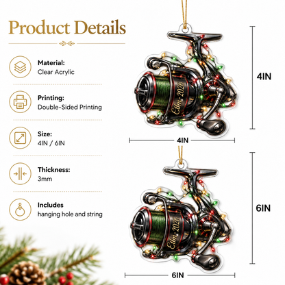 Personalized Fishing Spinning Reel Acrylic