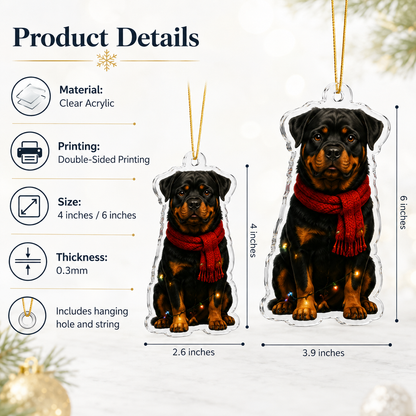 Dog Christmas Ledlight Rottweiler