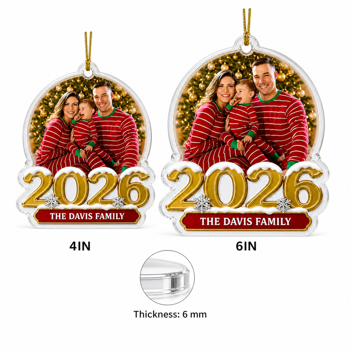 Custom Photo Christmas Family 2026