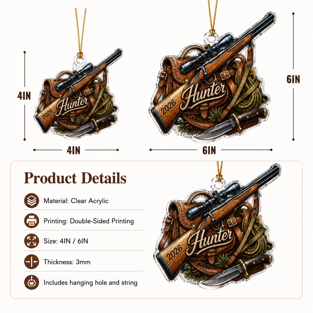 Personalized Hunting Outdoor Gear Acrylic