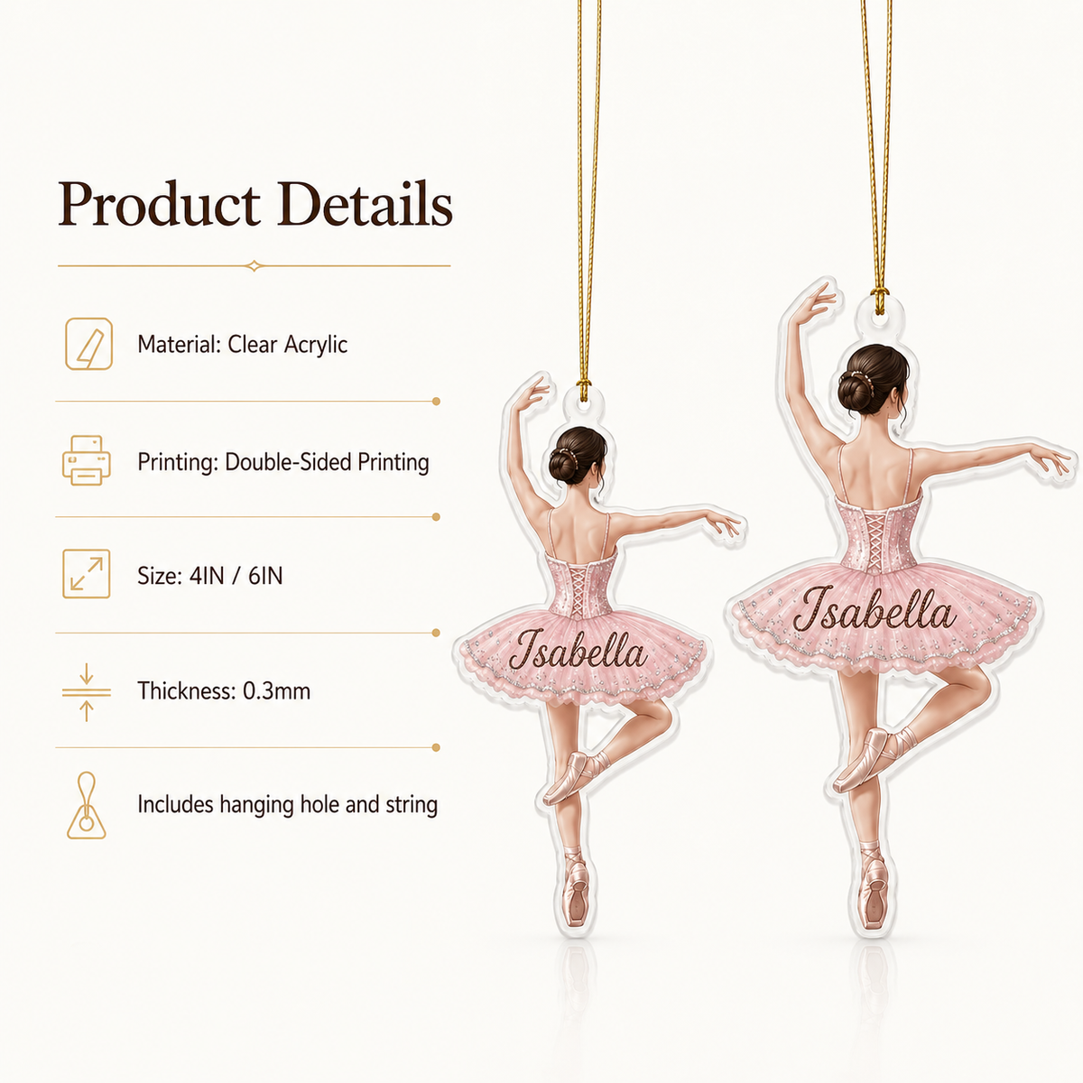 Ballet Custom Name Acrylic 2