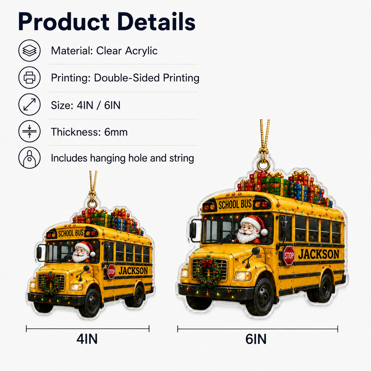 Santa Vehicle School Bus