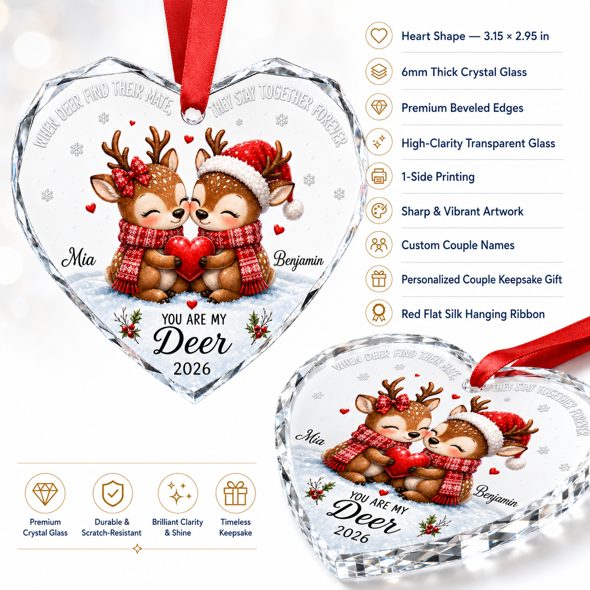 Custom Animal Couple Deer
