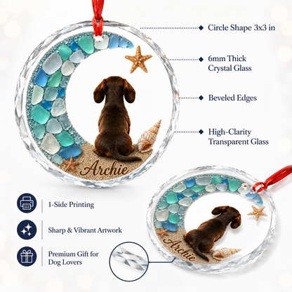 Custom Dog Seashell Duchsund