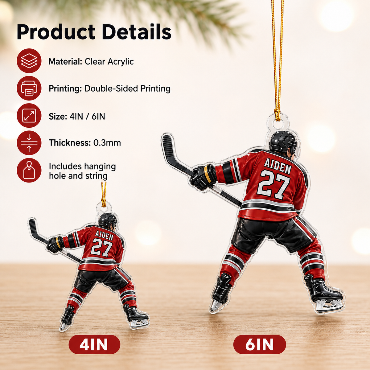 Hockey Acrylic Style 10