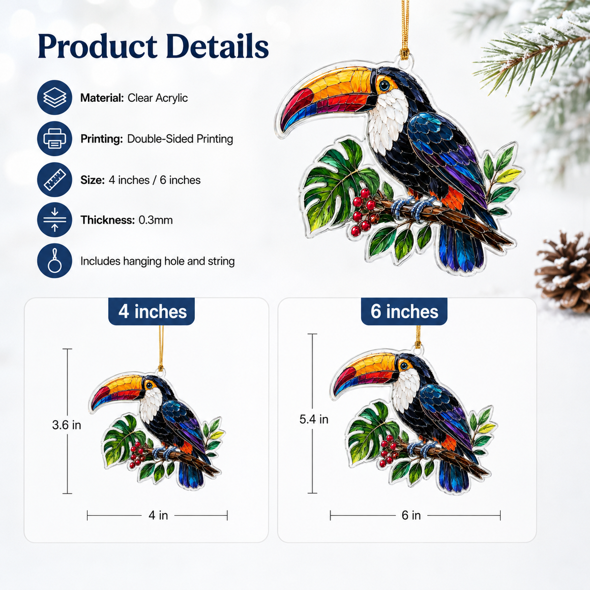 Bird With Flower Toucan