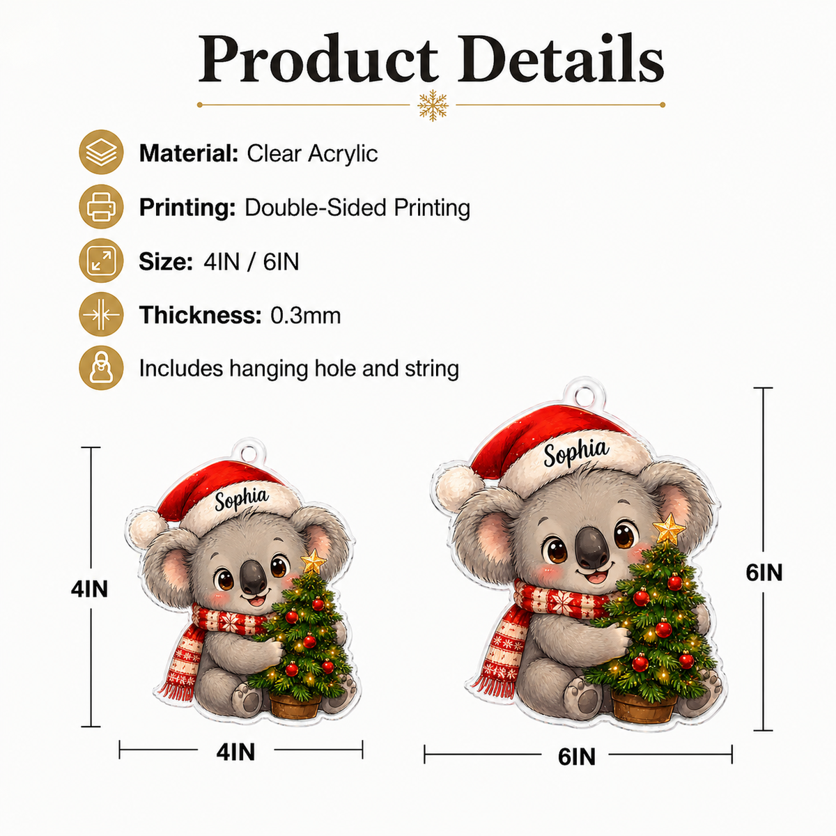 Animal Christmas Koala