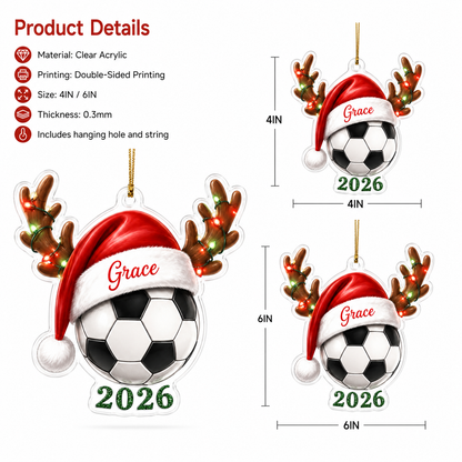 Christmas Sports 2026 Soccer Acrylic