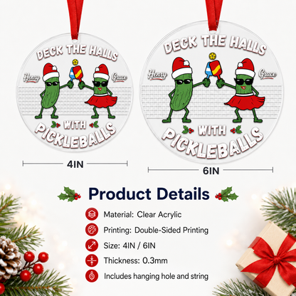Custom Name Pickleball Acrylic Style 10