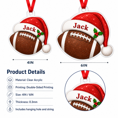 Sport Custome Name Acrylic American Football