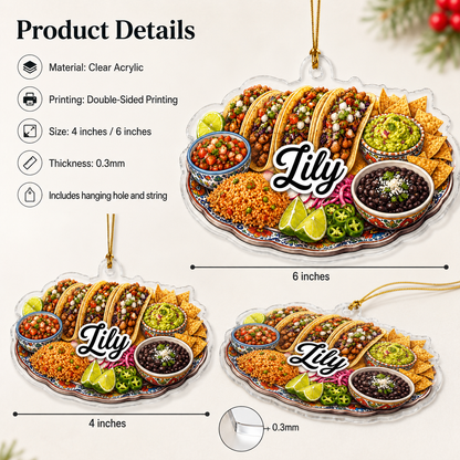 Food Dinner Mexican Taco Platter