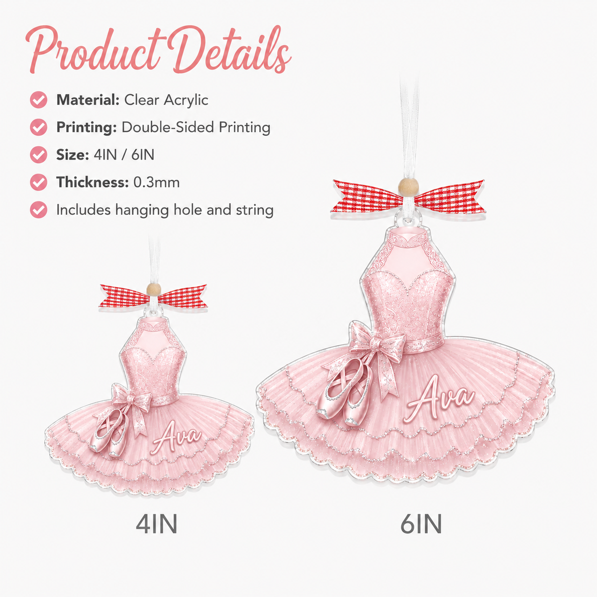 Ballet Custom Name Acrylic 15