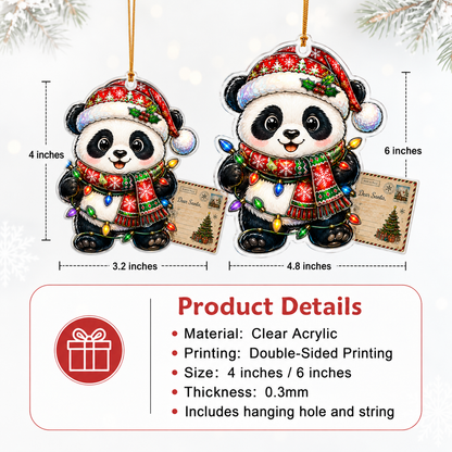 Animal With Christmas Led Panda