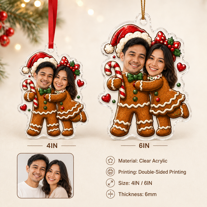Custome Photo Couple Gingerbread