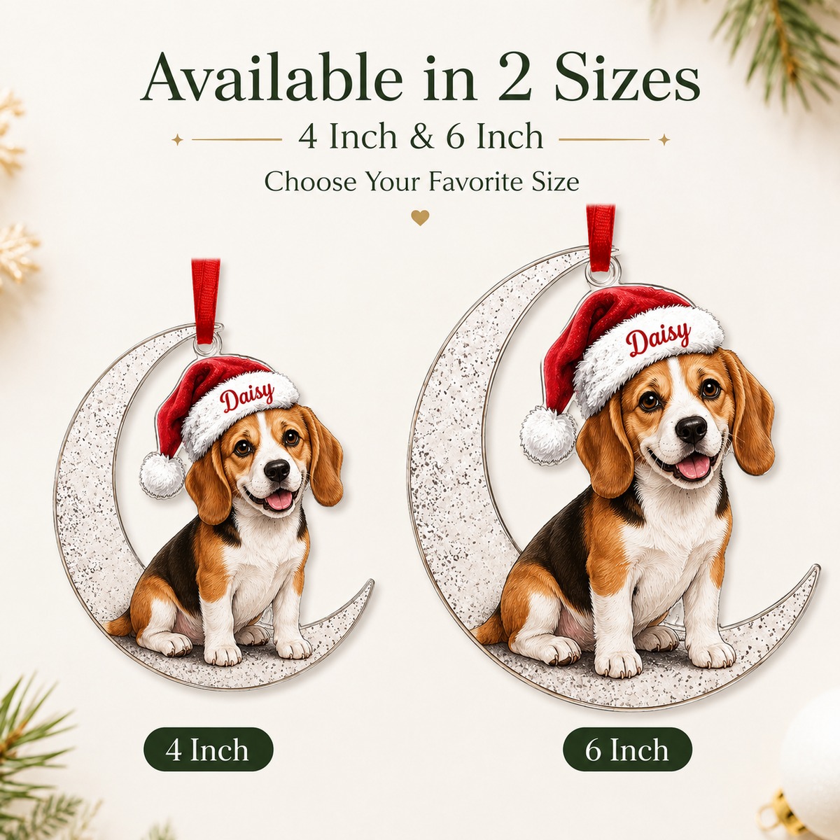 Custom Photo Dog Christmas Style 14