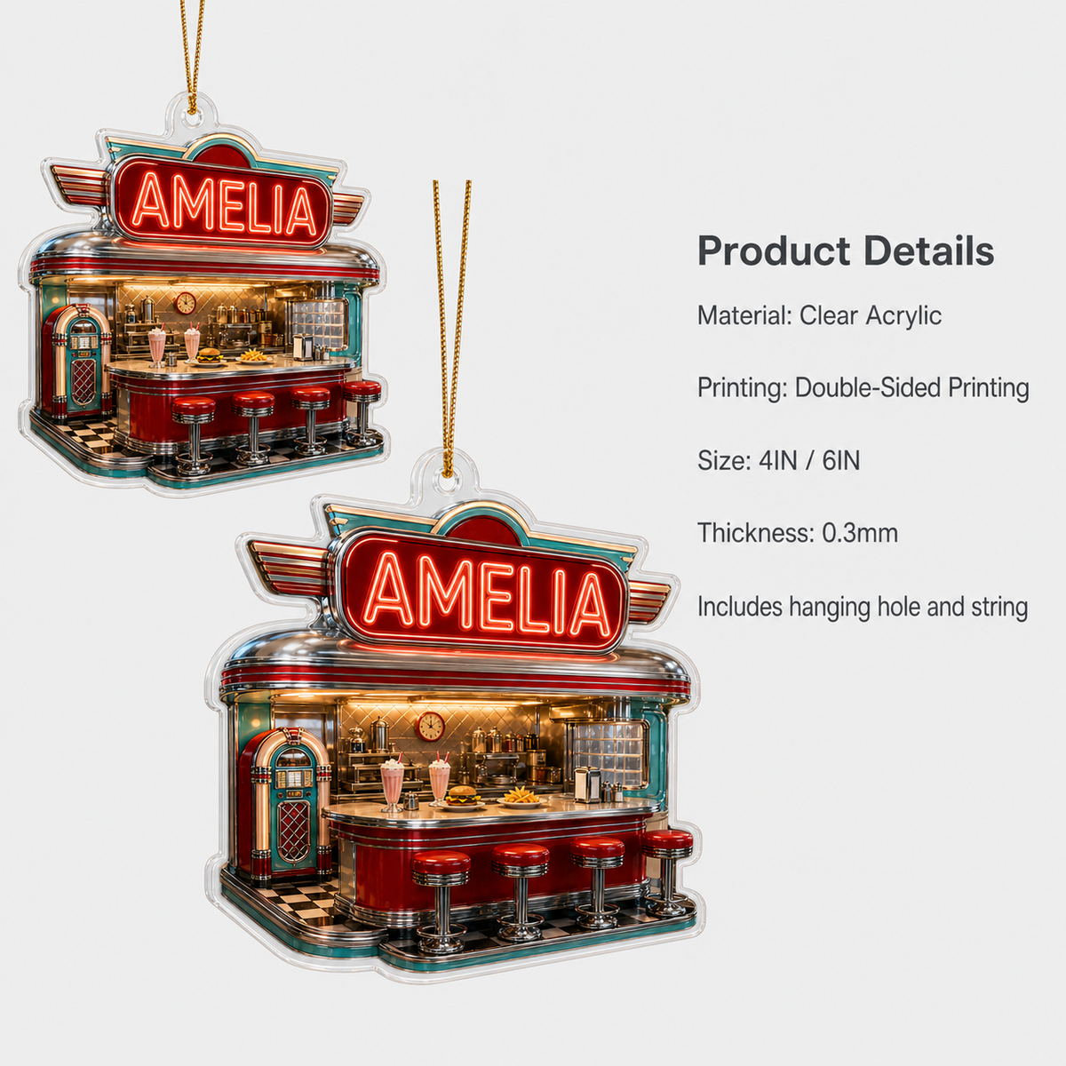Food Lover Diner Ornament