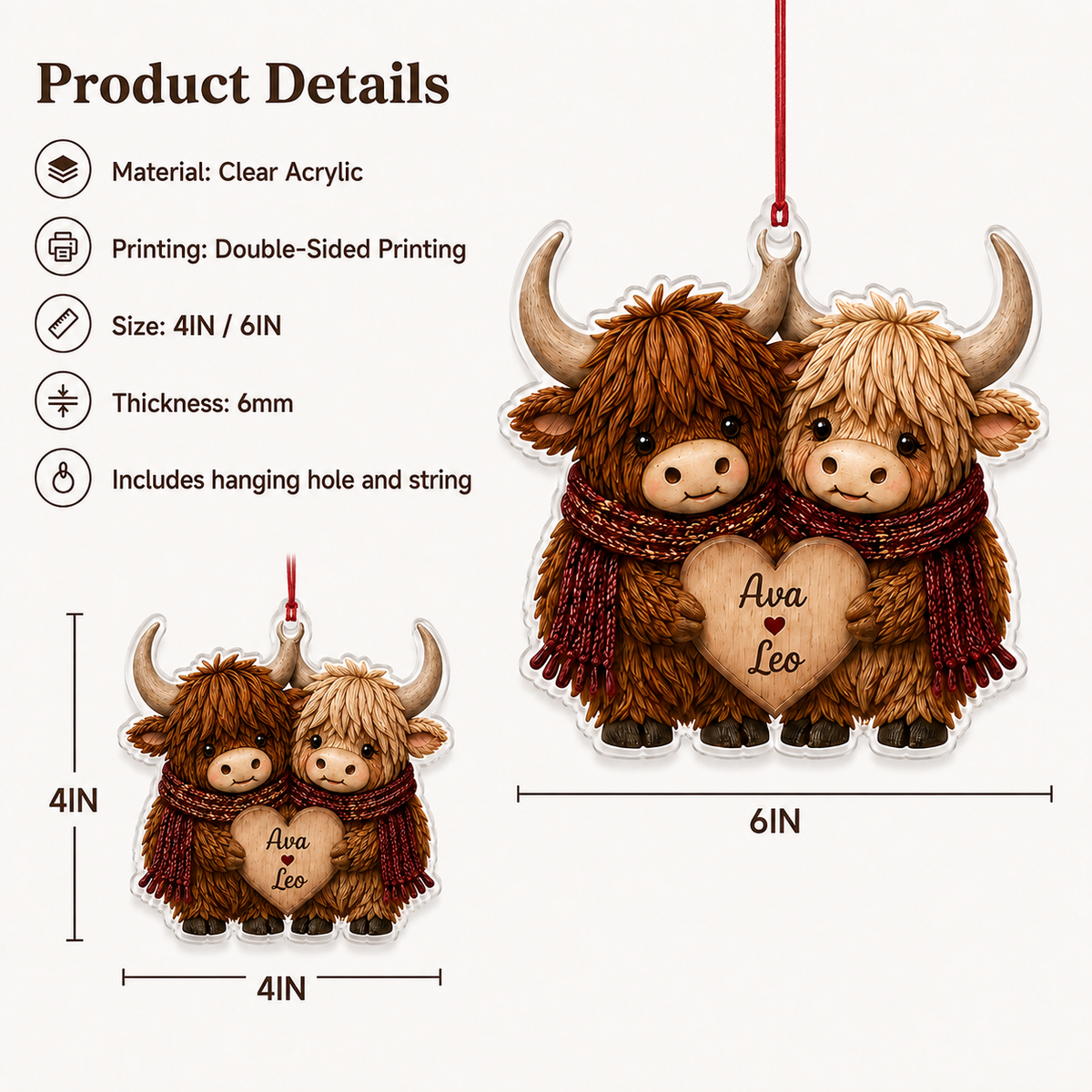 Couple Animal Higland Cow