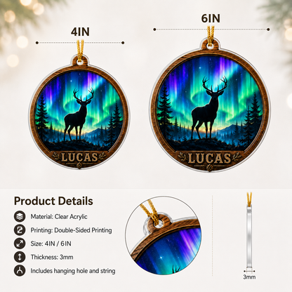 Personalized Hunting Aurora Stag Acrylic