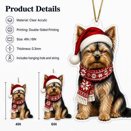 Dog Funny Christmas Yorkshire Terrier