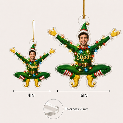 Custom Photo Christmas Elf Man