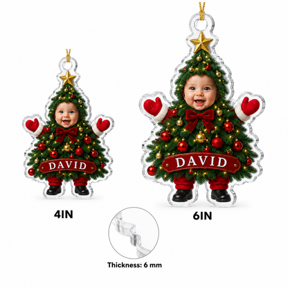 Custom Photo Baby Christmas Tree