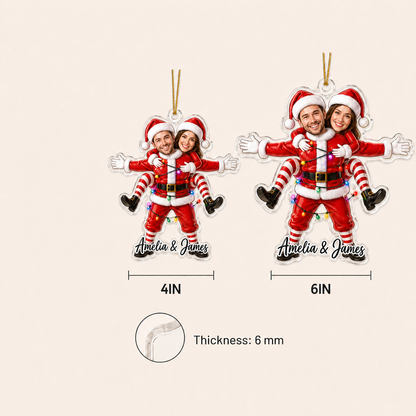 Custom Photo Christmas Santa Couple