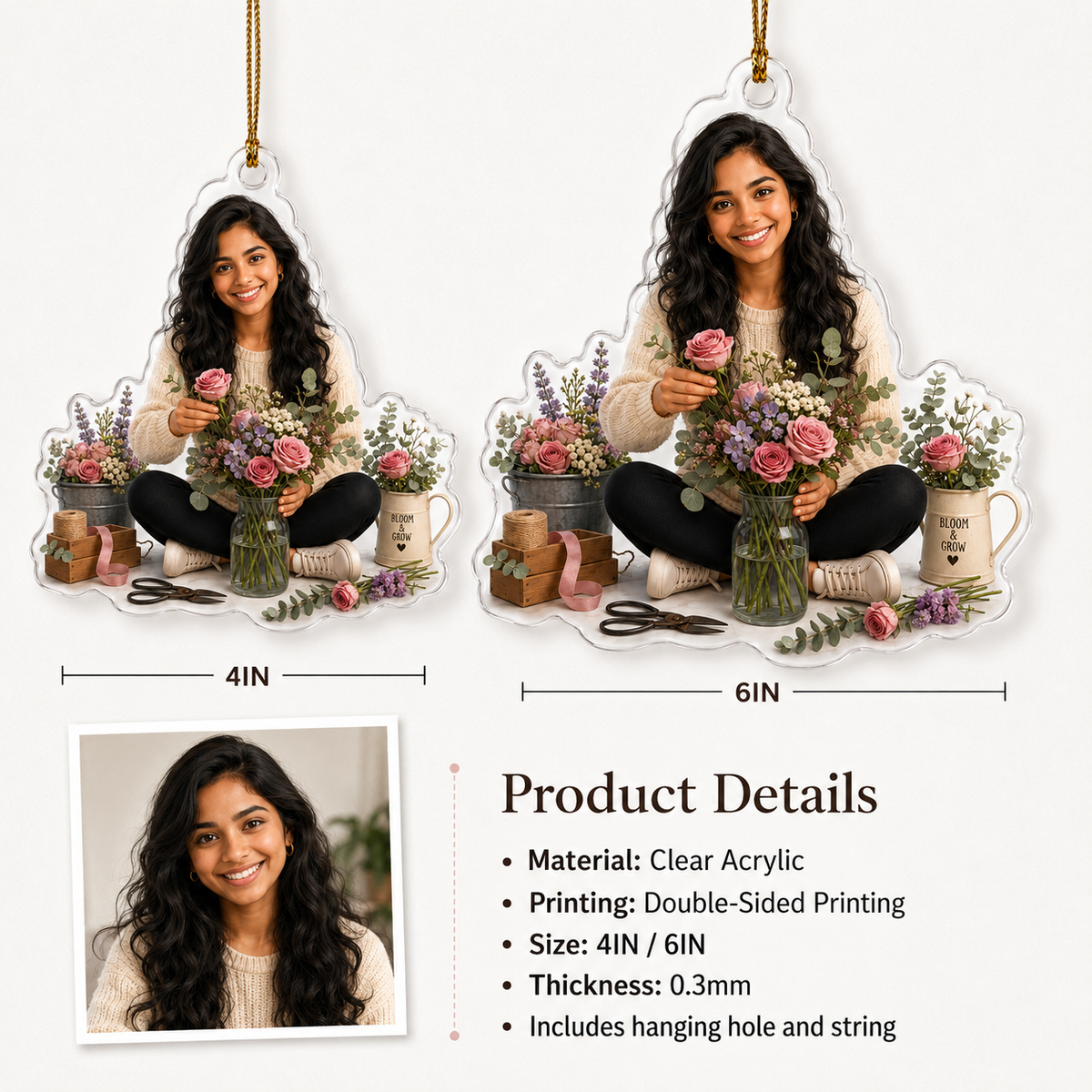 Custom Photo Hobbies Acrylic - Flower Arranging