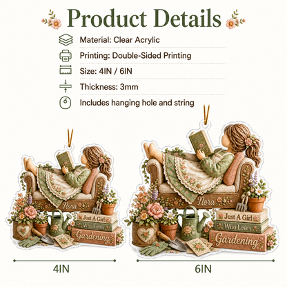 Personalized Just A Girl Hobby Gardening